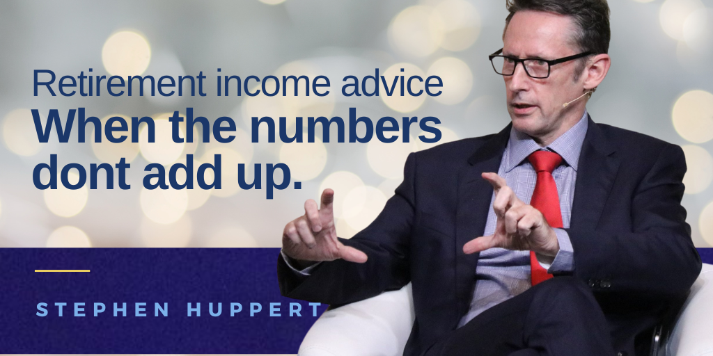 Improving access to retirement income advice when the numbers don't add up